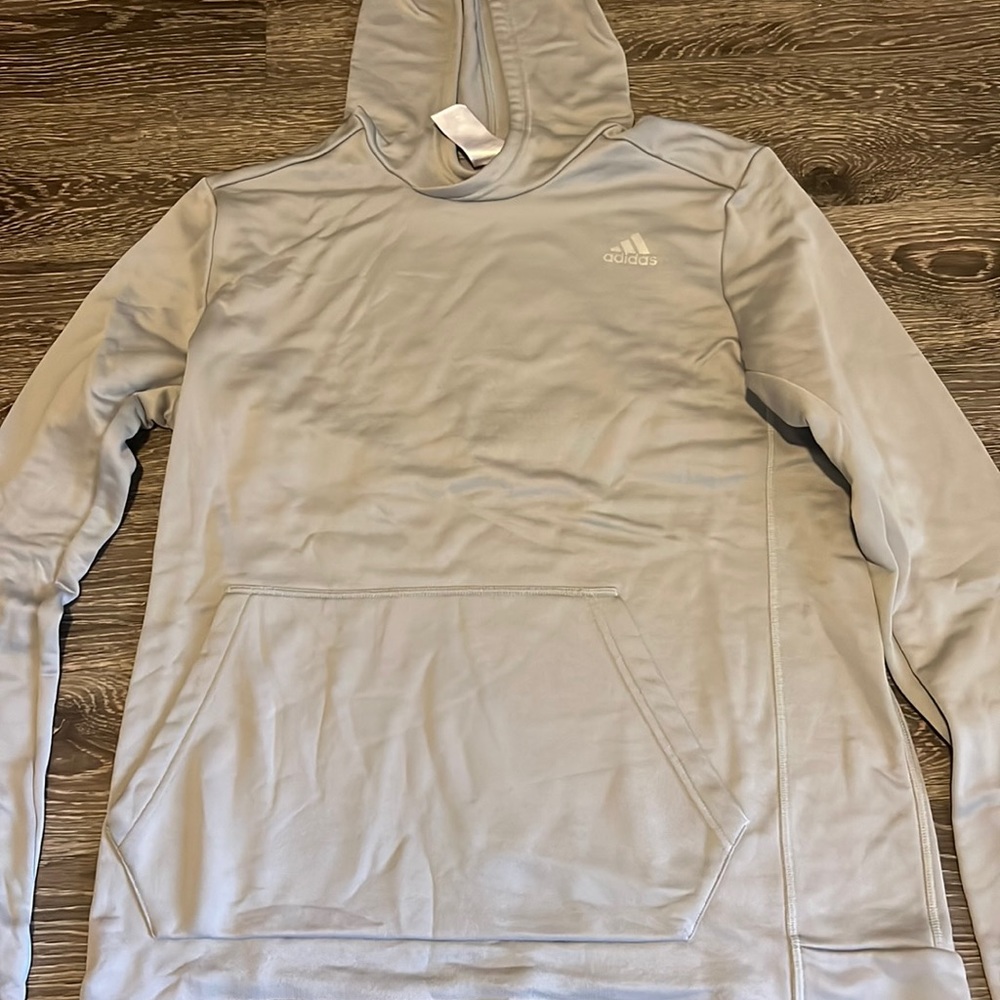 Grey Adidas Men’s Large Running Hoodie